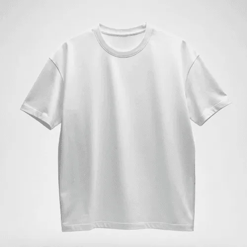 Floating oversized t-shirt mockup