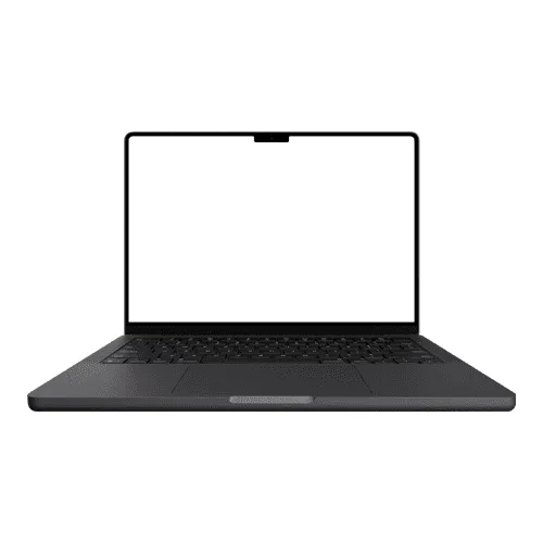 MacBook Pro 14 inch front mockup