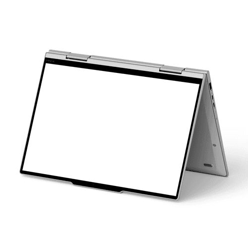 ThinkPad X1 tent mode mockup