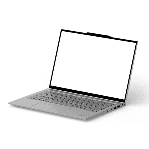 ThinkPad X1 left silver mockup