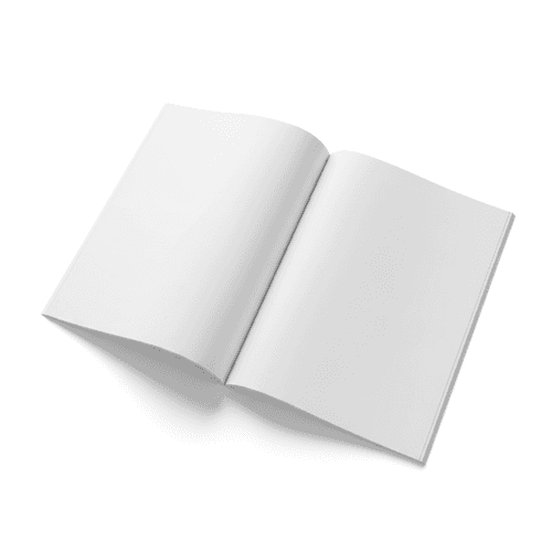 Magazine mockup open right view