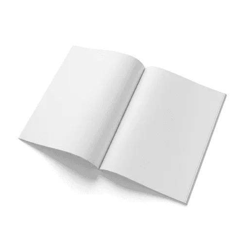 Magazine mockup open right view