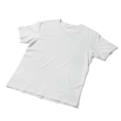 Blank white t-shirt mockup