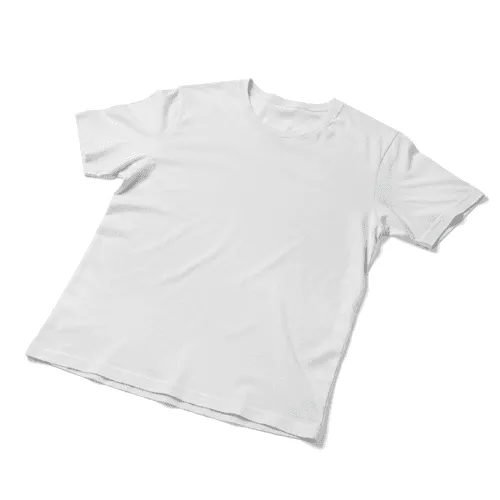 Blank white t-shirt mockup
