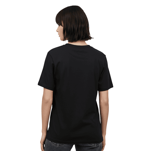 Black T-shirt mockup back view