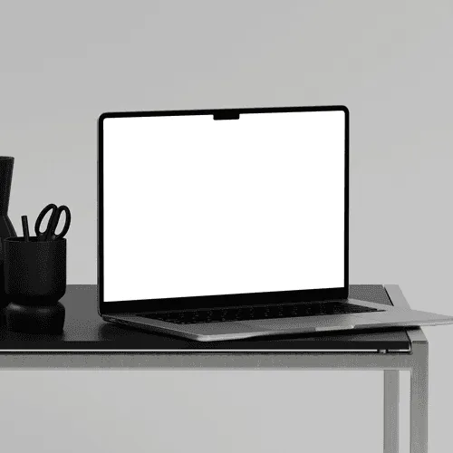 MacBook Air mockup silver 15-inch