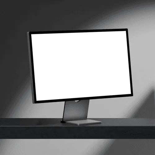 Studio Display mockup with shadow