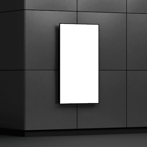 Portrait digital screen advertising mockup