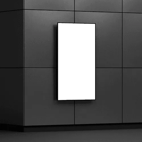 Portrait digital screen advertising mockup