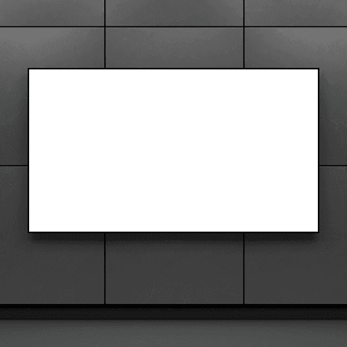 Digital poster advertising large screen mockup