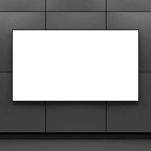 Digital poster advertising large screen mockup