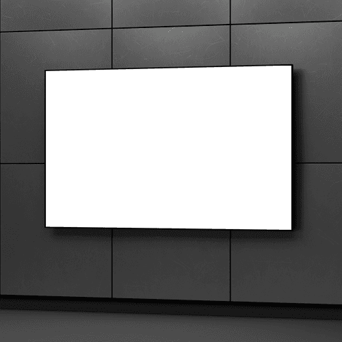 Digital poster advertising landscape screen mockup