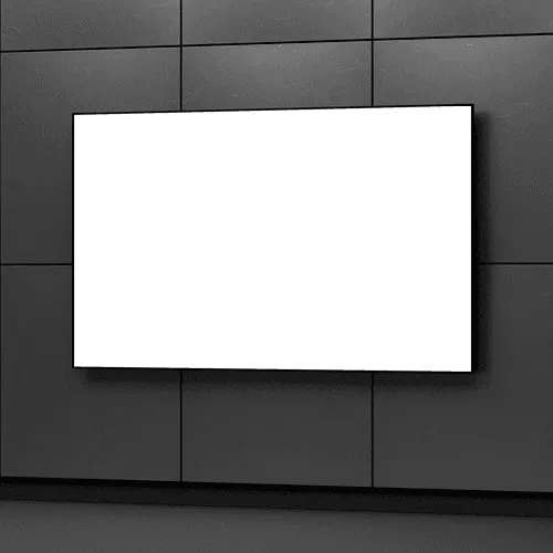 Digital poster advertising landscape screen mockup