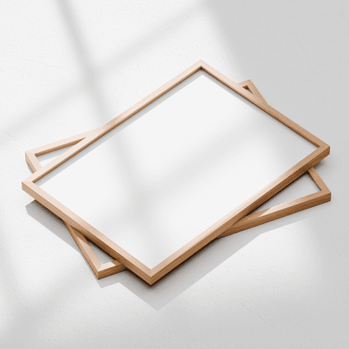 Two poster frame mockup 50x70 cm