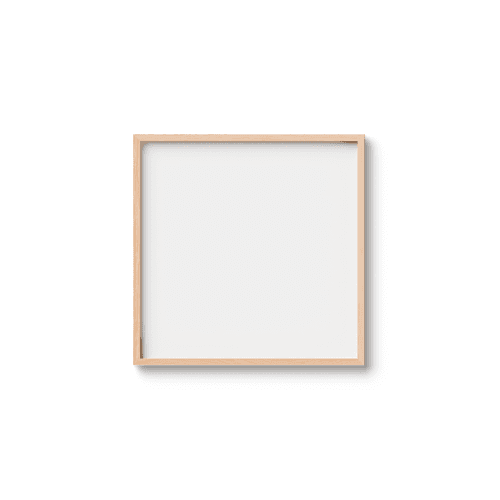 Square photo frame mockup 50x50 cm