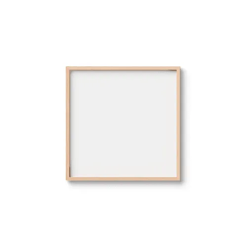 Square photo frame mockup 50x50 cm