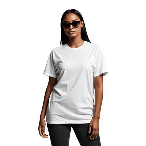 Black woman model t-shirt mockup
