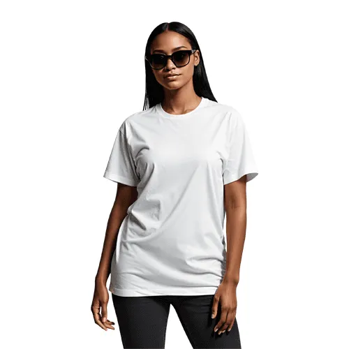 Black woman model t-shirt mockup