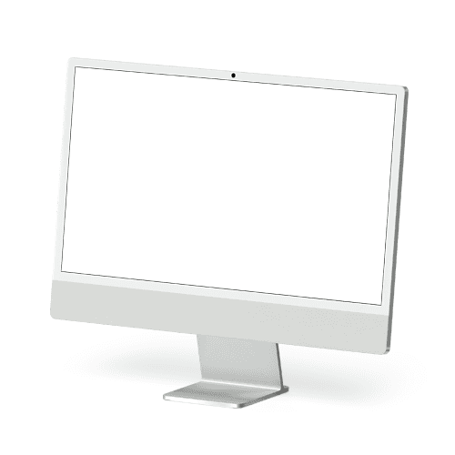 iMac Mockup Silver 24-inch