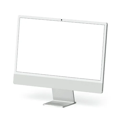 iMac Mockup Silver 24-inch