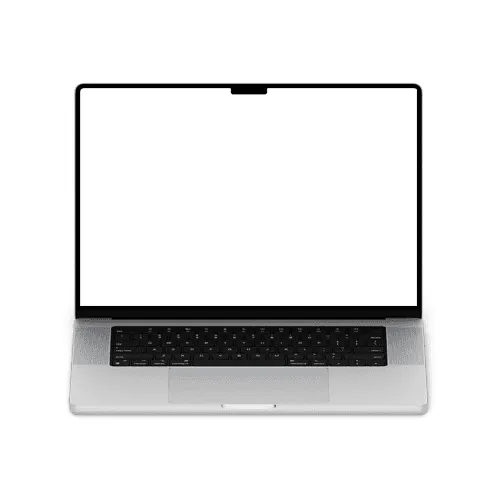 MacBook Pro mockup 16-inch silver