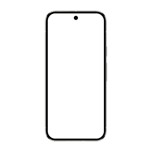 Pixel 9 Pro mockup 6.3 inch porcelain front