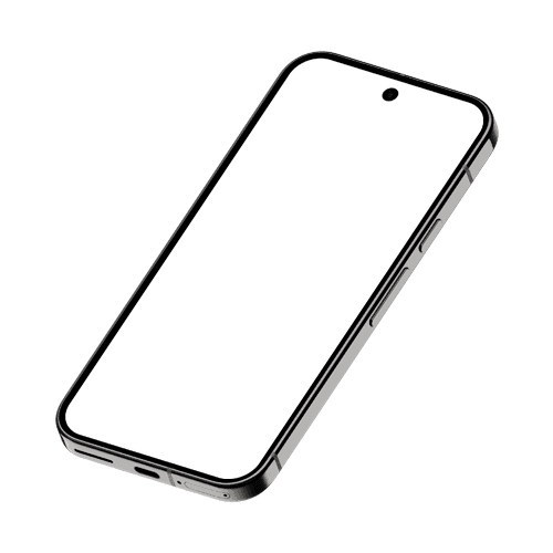 Pixel 9 Pro mockup 6.3 inch obsidian floating left