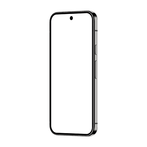 Pixel 9 Pro mockup 6.3 inch obsidian left