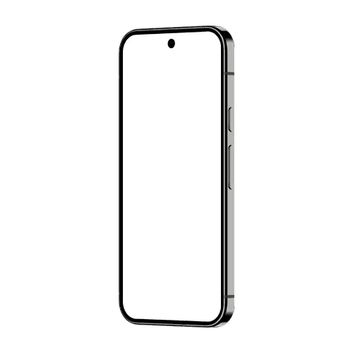 Pixel 9 Pro mockup 6.3 inch obsidian left
