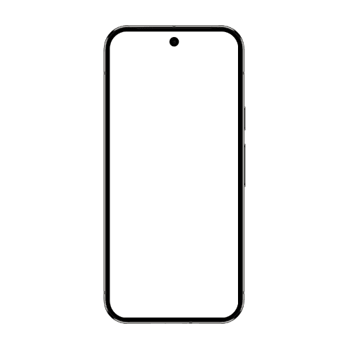 Pixel 9 Pro mockup 6.3 inch obsidian front