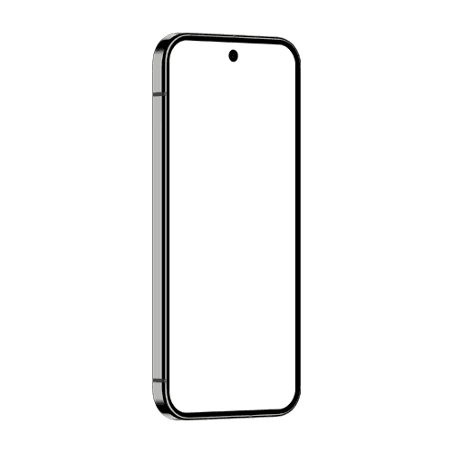 Pixel 9 Pro mockup 6.3 inch obsidian right