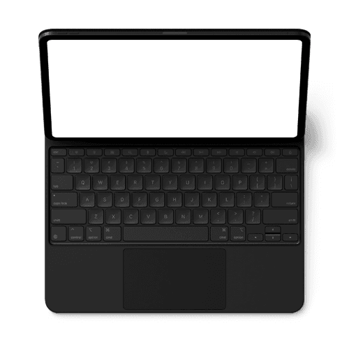 iPad Pro mockup 13-inch with keyboard