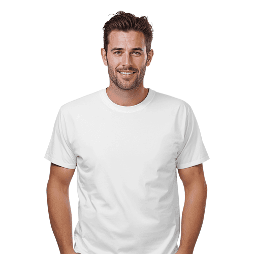 Male model with t-shirt mockup