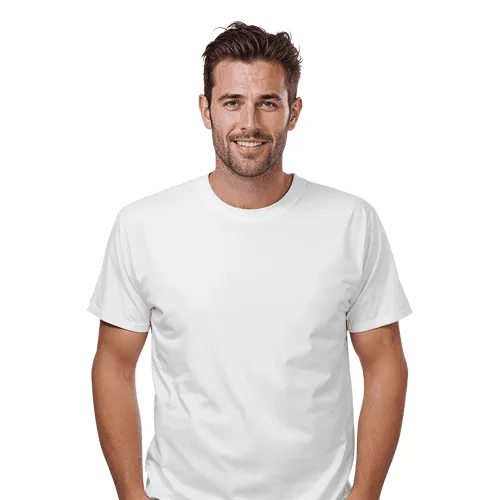 Male model with t-shirt mockup