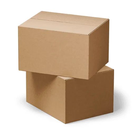 Cardboard shipping box mockup