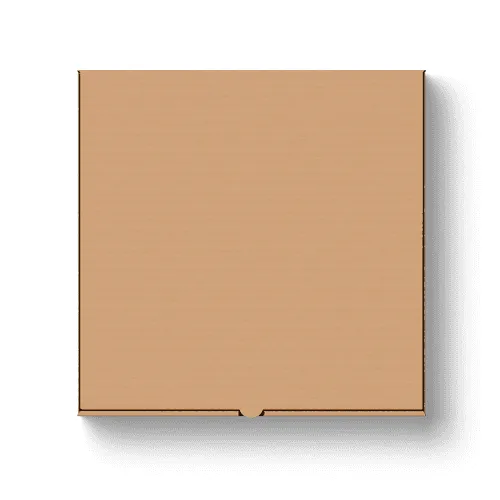 Square pizza box mockup