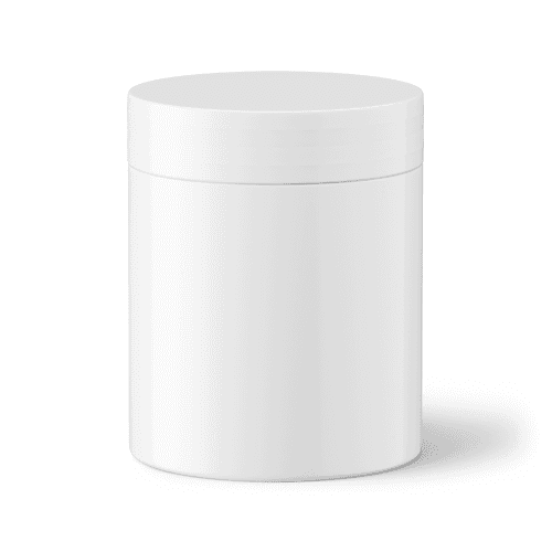 Plastic cream jar mockup