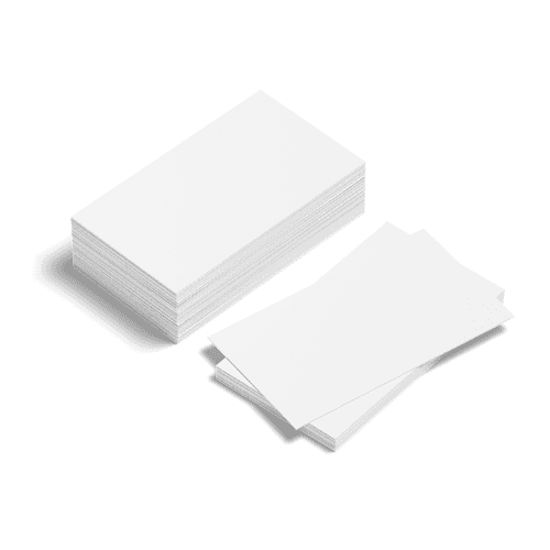 US Size Stack of Business Card Mockup