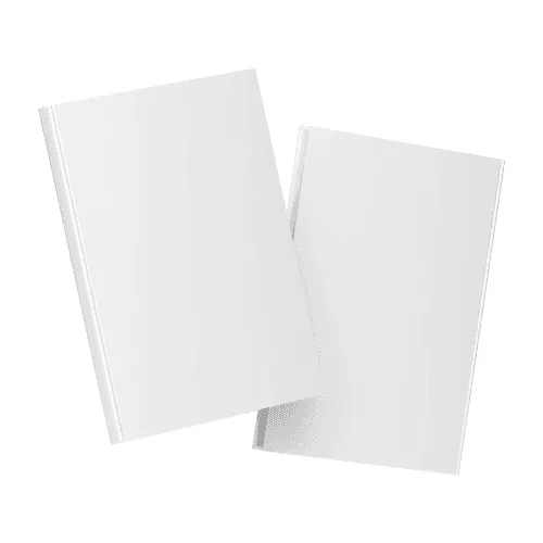 US Letter Front and Back Book Cover Mockup