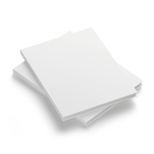 Double US Letter Hard Cover Book Mockup