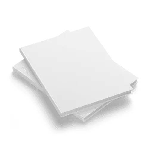 Double US Letter Hard Cover Book Mockup