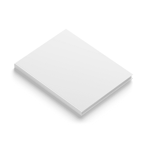 US Letter Hard Cover Book Mockup Left