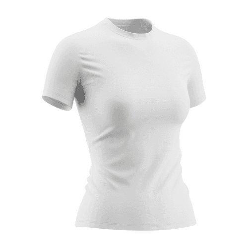 Woman Crew Neck T-Shirt Mockup Right