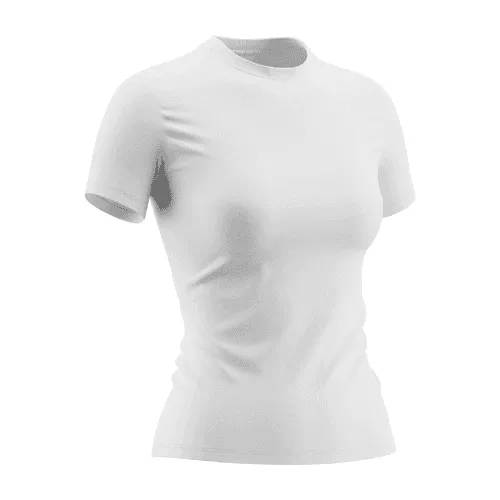Woman Crew Neck T-Shirt Mockup Right