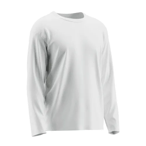 Men Long Sleeve T-shirt Mockup Right