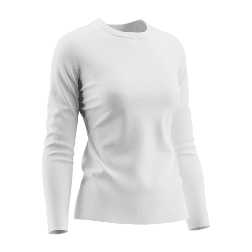 Woman Long Sleeve T-shirt Mockup Right