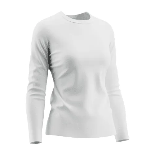 Woman Long Sleeve T-shirt Mockup Right
