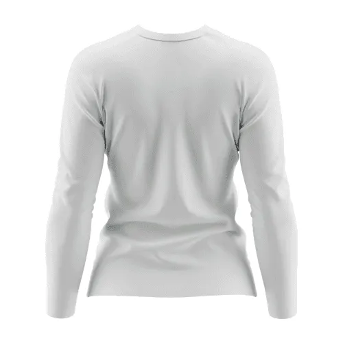 Woman Long Sleeve T-shirt Mockup Back