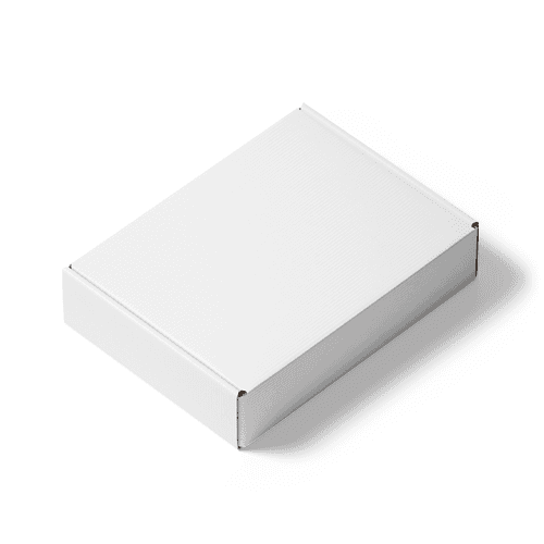 Cardboard Mailer Box Mockup Isometric