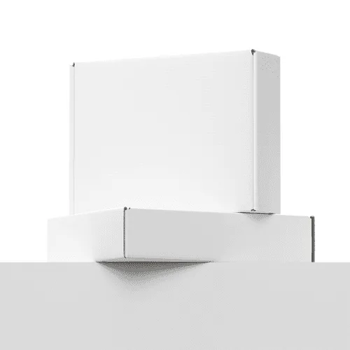Double Cardboard White Mailer Mockup